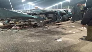 بالأسماء.. إصابة 5 أشخاص في حادث تصادم أعلى كوبري أسيوط العلوي