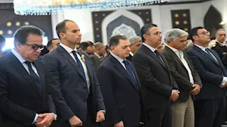 بحضور وزراء وشخصيات عامة وسياسية.. تشييع جثمان والدة وزير التموين بمسجد الشرطة 