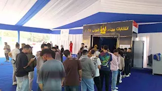 توافد الناخبين على مدرسة الشهيد مصطفى يسرى عميرة بمصر الجديدة 