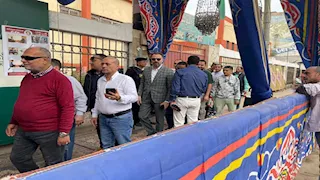 استبدال رئيس لجنة المنوفية بعد وفاة والد زوجها أثناء التصويت (صور)