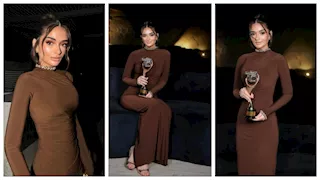 بإطلالة أنيقة.. ملك زاهر تشارك متابعيها صورًا من حفل "The Best"