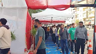 إقبال الناخبين على اللجان في الساعة الأولى لانتخابات النواب بالسويس