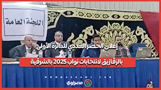 إعلان الحصر العددي للدائرة الأولى بالزقازيق لانتخابات نواب 2025 بالشرقية