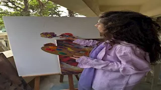 "رقص وعزف على البيانو".. 10 صور لـ مايان السيد من كواليس "ولنا في الخيال.. حب"