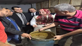   ضبط 8 أطنان أسماك مملحة فاسدة في الدقهلية -صور