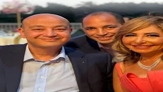 عمرو أديب ولميس الحديدي يحتفلان بقراءة فاتحة نجلهما -(صور)