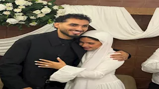 أول صور من عقد قران أحمد حمدى على لاعبة سيدات الزمالك