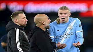 نقاش حاد بين جوارديولا وهالاند بعد فوز السيتي على ليدز (فيديو وصور)