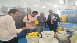 بالصور- ضبط كيان مخالف لإنتاج وتصنيع الأغذية بالسادات