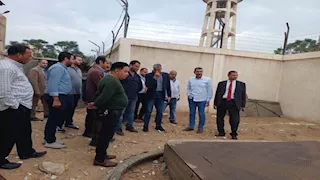 رئيس شركة البحيرة لتوزيع الكهرباء يتفقد هندسة كوم حمادة ويشيد بأداء العاملين