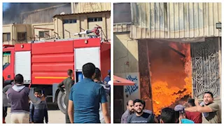 السيطرة على حريق داخل مخزن ملابس بحي العامرية في الإسكندرية (صور)