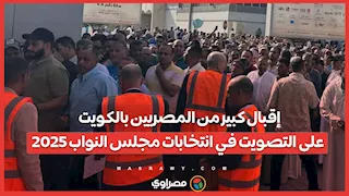 إقبال كبير من المصريين بالكويت على التصويت في انتخابات مجلس النواب 2025