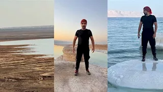 خلال عام واحد فقط.. تراجع منسوب البحر الميت بشكل مخيف "صور"