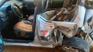 "العربية اتعجنت".. تفاصيل تعرض مرشحة للنواب لحادث سير بالبحيرة (صور)