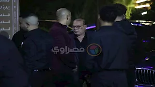 بالصور- علاء مرسي وصلاح عبدالله في عزاء السيناريست أحمد عبدالله