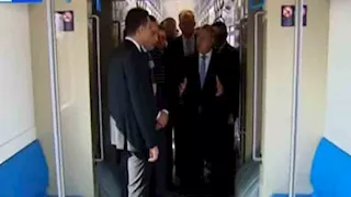  صور- مدبولي يتفقد القطار الكهربائي السريع 
