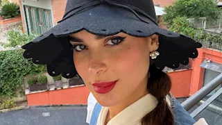 "فستان قصير وقبعة".. أحدث ظهور لـ نورهان منصور في روما