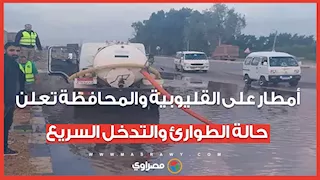 أمطار على القليوبية والمحافظة تعلن حالة الطوارئ والتدخل السريع