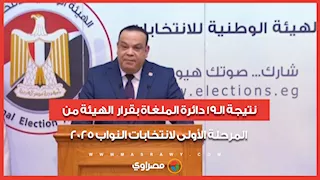 الوطنية للانتخابات تعلن نتيجة الـ19 دائرة الملغاة بقرار الهيئة من المرحلة الأولى لانتخابات النواب 2025