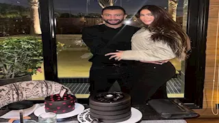 هكذا احتفلت هاجر أحمد بعيد ميلاد زوجها (صور)