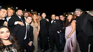 السقا وأحمد أدم وعلاء مرسي.. 10 صور لنجوم الفن في حفل زفاف فريدة محمد هنيدي