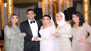 15 صورة لـ نجوم الفن في حفل زفاف ابنة نادية مصطفى وأركان فؤاد