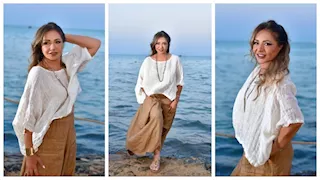 "تجنن".. ليلى علوي تخطف الأنظار بإطلالة أنيقة أمام البحر