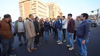 بالصورـ محافظ أسيوط يتفقد أعمال تطوير ميدان الحرب والسلام بحي شرق