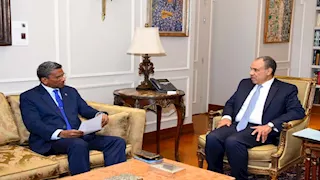 وزير الخارجية يلتقي وزير خارجية سيشل لبحث سبل تعزيز التعاون الثنائي
