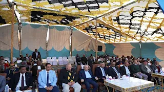 محافظ أسوان يضع حجر أساس النادى الإجتماعى لنقابة المهندسين 