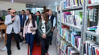 "عوض" و"المشاط" ومحافظ الأقصر يتفقدون مكتبة مصر العامة