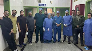 نجاح استئصال ورم سرطاني خبيث بالعين فى مستشفيات جامعة سوهاج