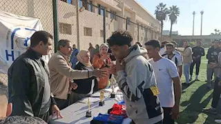 جامعة حلوان التكنولوجية تختتم دوري كرة القدم و"سندرلاند" بالمركز الأول.. صور