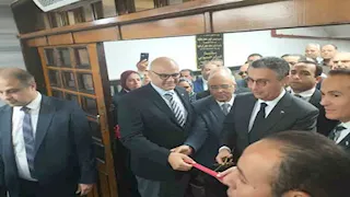 بالصور- وزير التموين ومحافظ القليوبية يفتتحان المركز النموذجي بالغرفة التجارية