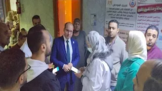 بالصور- جولة مفاجئة لوكيل صحة الدقهلية بمستشفى تمي الأمديد 