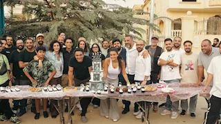 بوستر مجمع لأبطال فيلم "إن غاب القط" استعدادا لعرضه بالسينمات