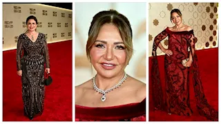 إلهام شاهين وليلى علوي تتألقان على السجادة الحمراء لفيلم "فلسطين 36" بمهرجان البحر الأحمر السينمائي