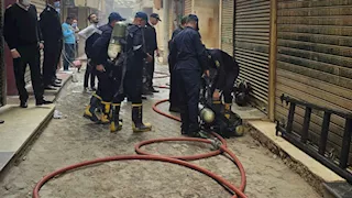 السيطرة على حريق اندلع في محل أحذية بسوهاج 