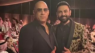 محمد كريم مع فان ديزل في مهرجان البحر الأحمر السينمائي