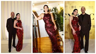 بسنت شوقي بفستان جريء مع محمد فراج في مهرجان البحر الأحمر السينمائي