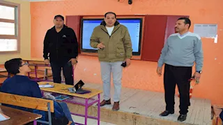 وكيل تعليم جنوب سيناء يشيد بنظام البكالوريا -صور