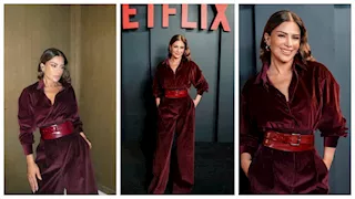 أحدث ظهور لـ صبا مبارك في فعالية "نيتفليكس" بمهرجان البحر الأحمر