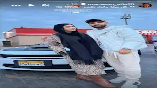 مروان عطية لاعب الأهلي يحتفل بعيد ميلاد زوجته