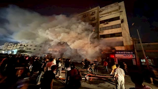 حريق مطعم مشويات بمدينة نصر ونخلة أمام مستشفى الشرطة بالعجوزة