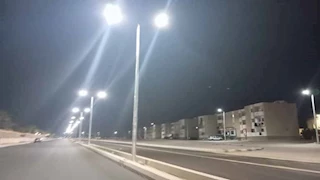 إنارة حي الدبش وطريق الاستاد بمدينة طور سيناء -صور 