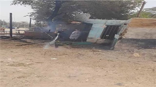 السيطرة على حريق مطعم بقرية بلانة فى أسوان -صور