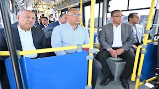 25 صورة.. كامل الوزير يستقل الأتوبيس الترددي BRT ويتفقد المحطات