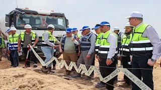 رئيس "العربية للتصنيع" يتفقد مواقع إنشاء مصانع تدوير المخلفات بكفر الشيخ