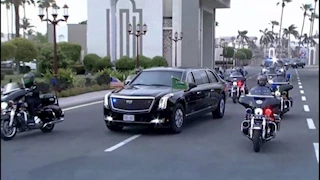 الرئيس الأمريكي يصطحب "الوحش" في جولته الخليجية الحالية.. صور وتفاصيل