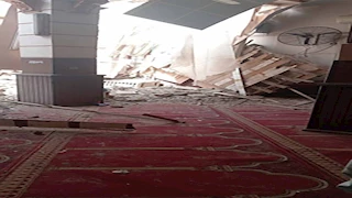 سقوط جزئي بسقف مسجد تاريخي في الفيوم (صور)